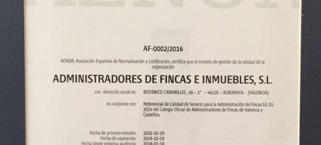 Administrador de fincas Certificado y Colegiado, todo son ventajas.